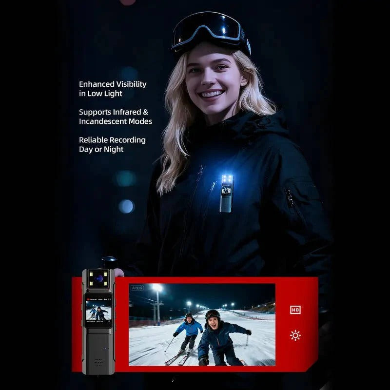 1080P Wearable Body Camera with Night Vision, Motion Detection and Wide Angle Rotatable Lens 3