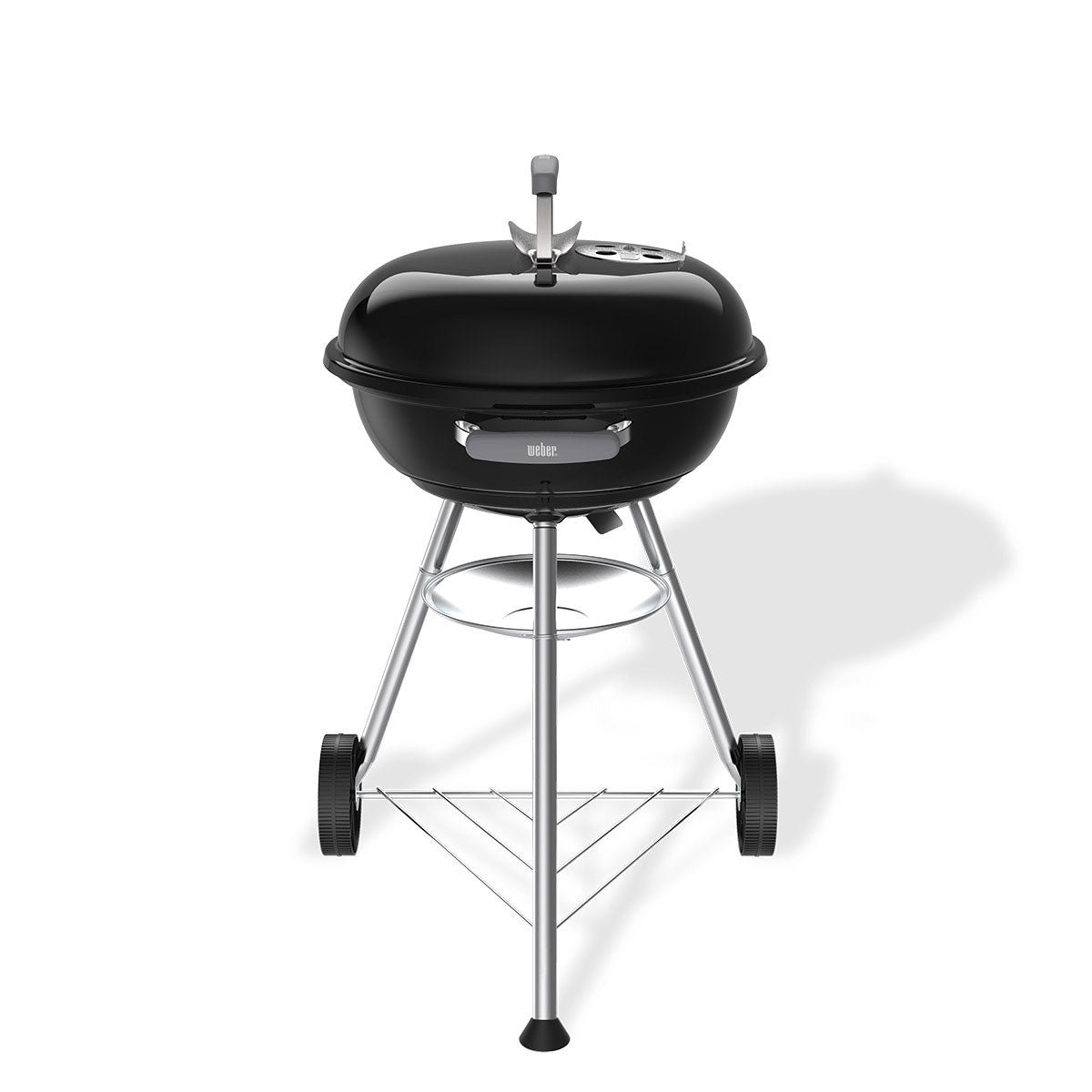 47cm Compact Charcoal BBQ | Black Porcelain-Enamel Kettle Barbecue with One-Touch Cleaning 1