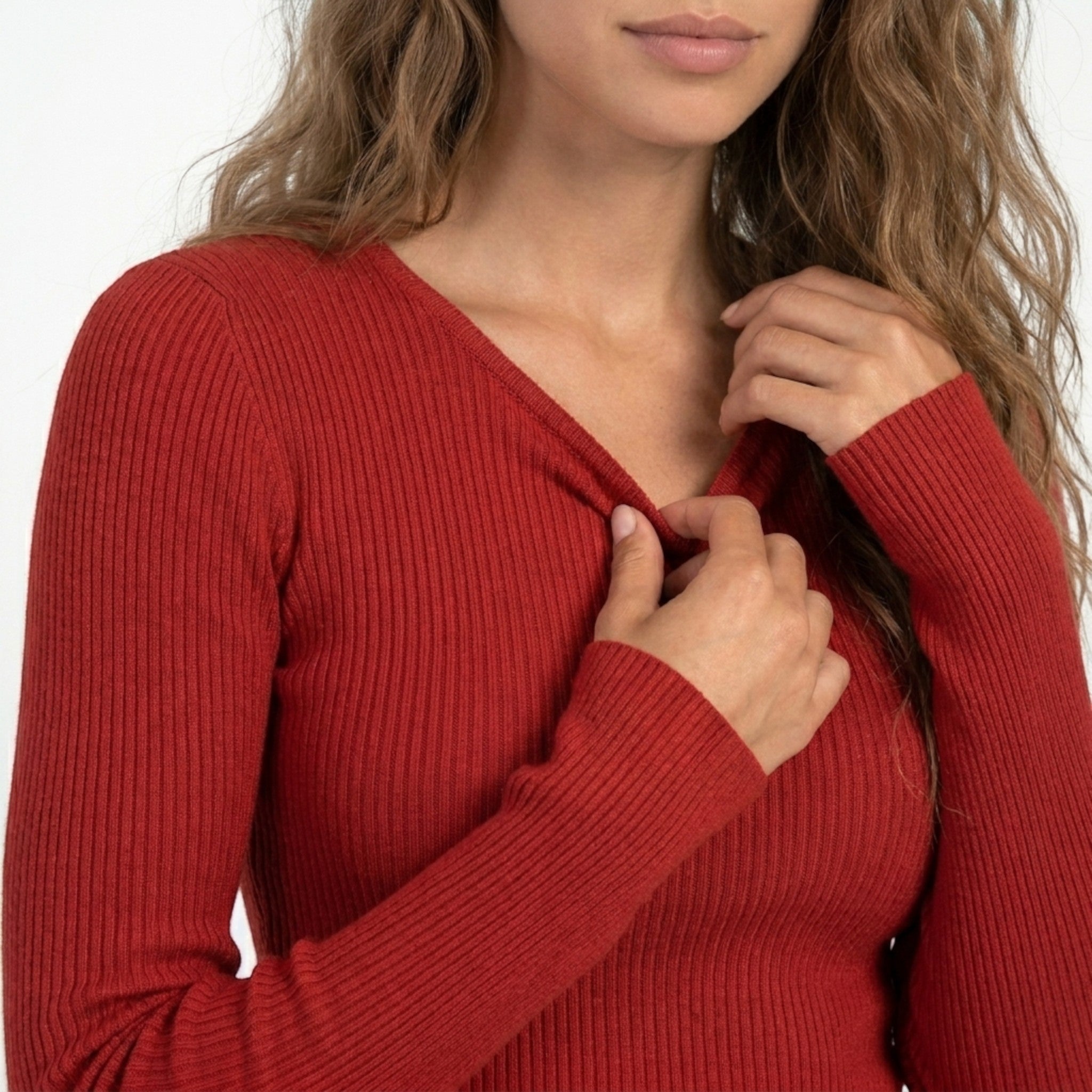 Womens Ribbed Bodycon Mini Dress | Elegant Long Sleeve Scallop Hem Cocktail Dress 6
