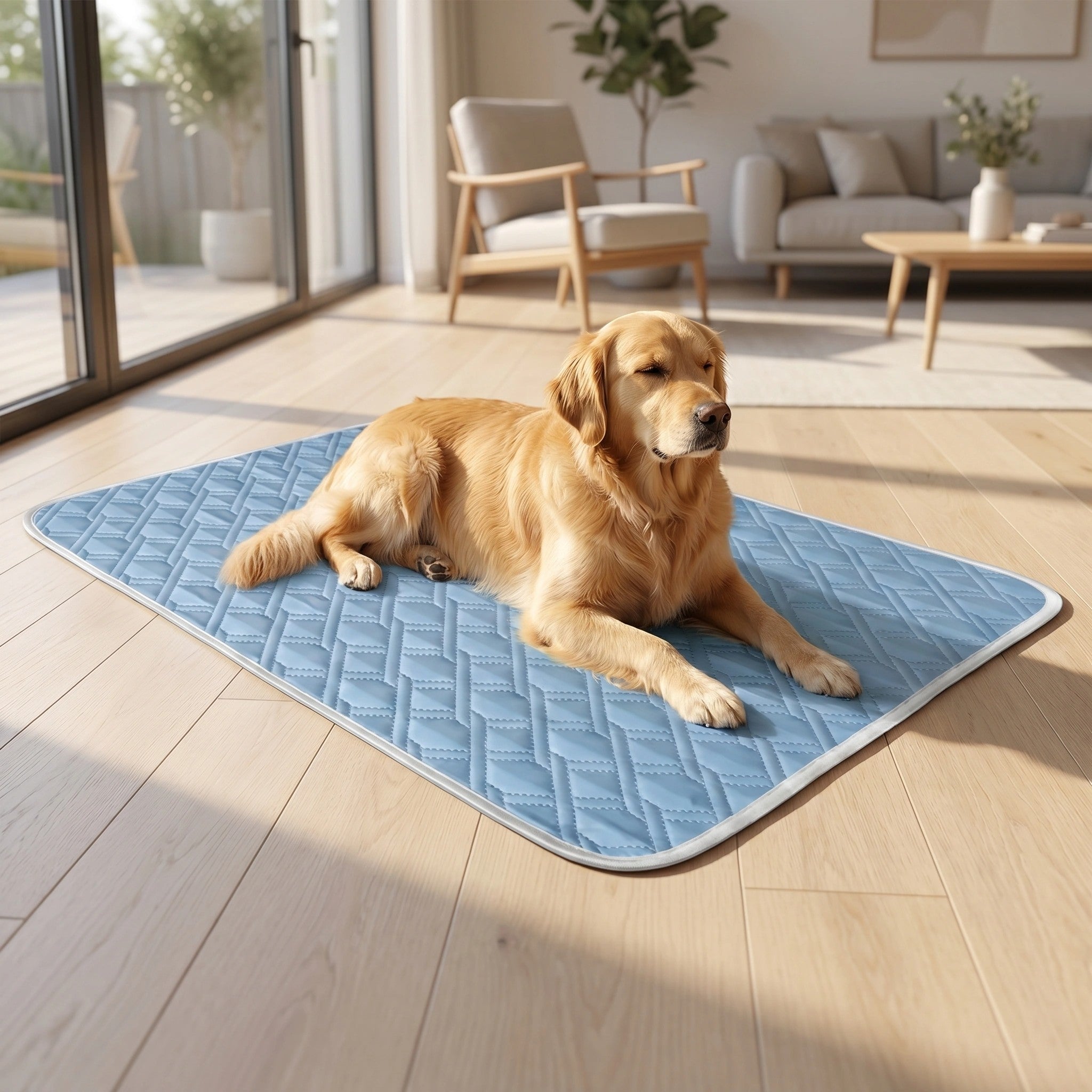 Cooling Dog Mat | Soft Breathable Fabric | Lightweight Portable Pet Bed | Summer Comfort for All Breeds 2