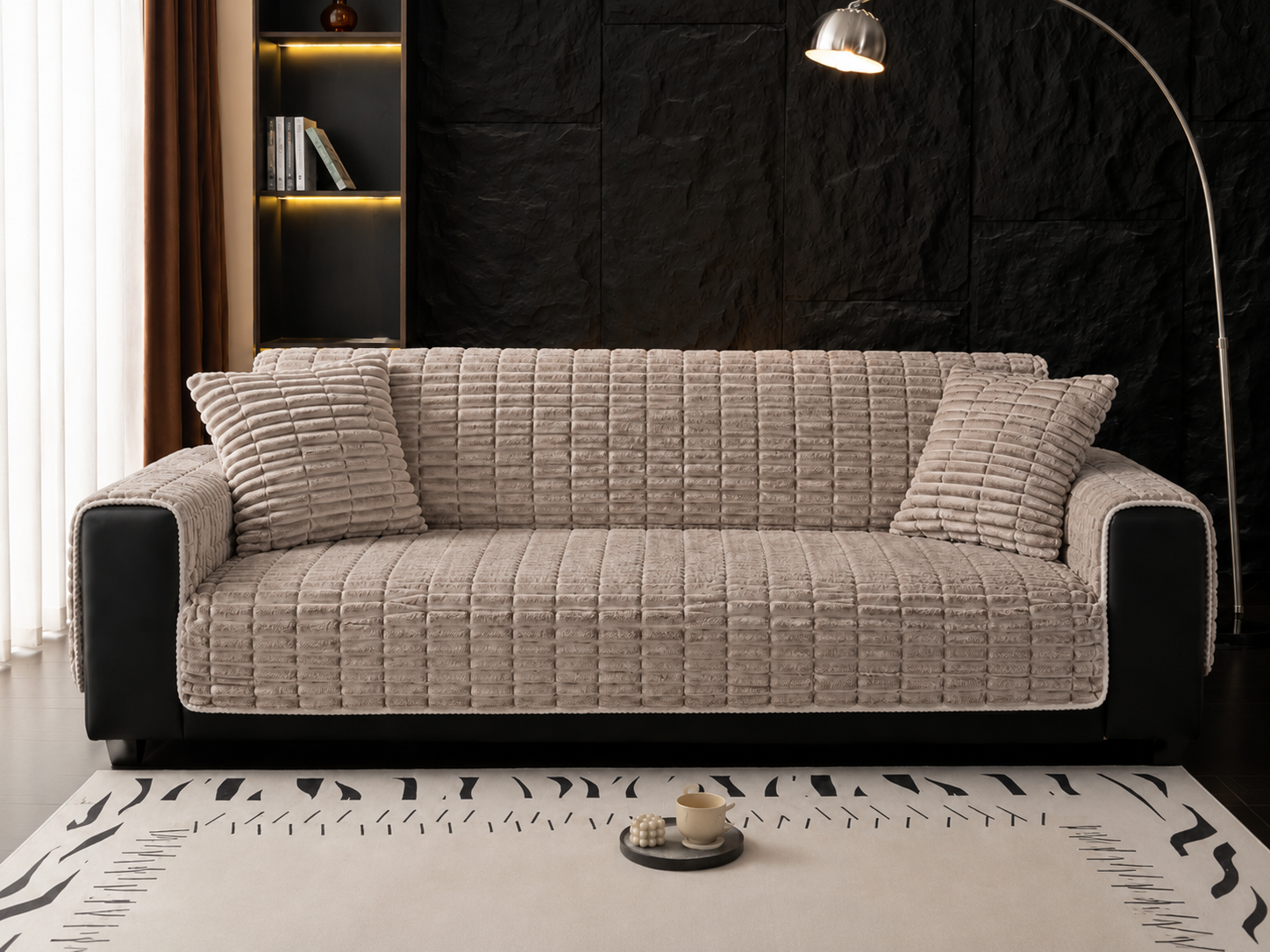Cozy Flannel | Waterproof Sofa Cover with Non-Slip Backing | Pet-Friendly Protection for Ultimate Comfort 6