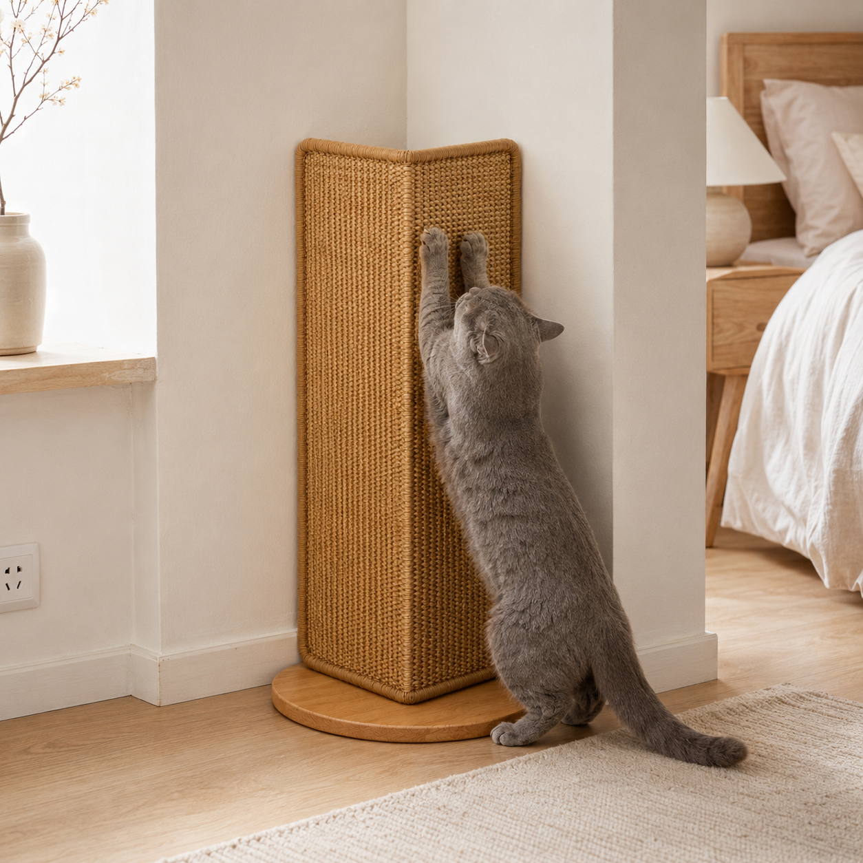 Durable Sisal Cat Scratching Board with Stable Design | Space-Saving Solution for Sofa and Wall Protection 2
