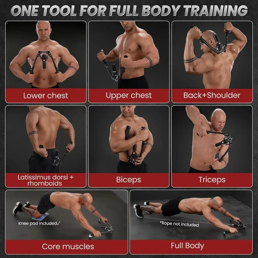 Hydraulic Resistance Arm and Chest Trainer for Home Gym Workouts 4