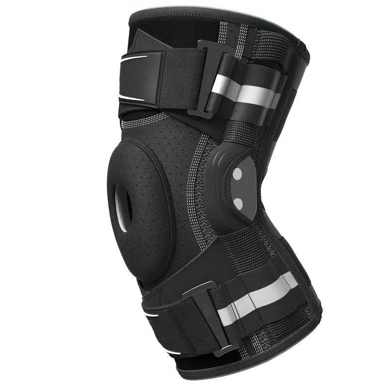 Knee Compression Sleeve with Lateral Stabilizers for Running and Basketball Support 1