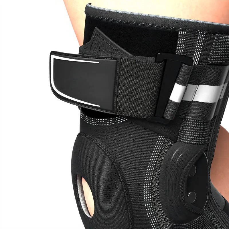 Knee Compression Sleeve with Lateral Stabilizers for Running and Basketball Support 2