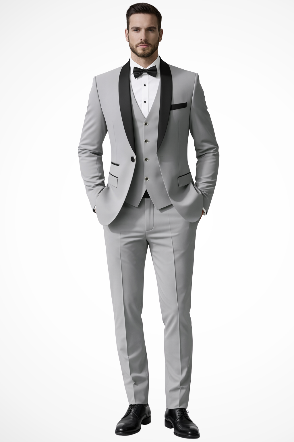 Men's Elegant Three-Piece Suit | Tailored Summer Wedding Attire 0