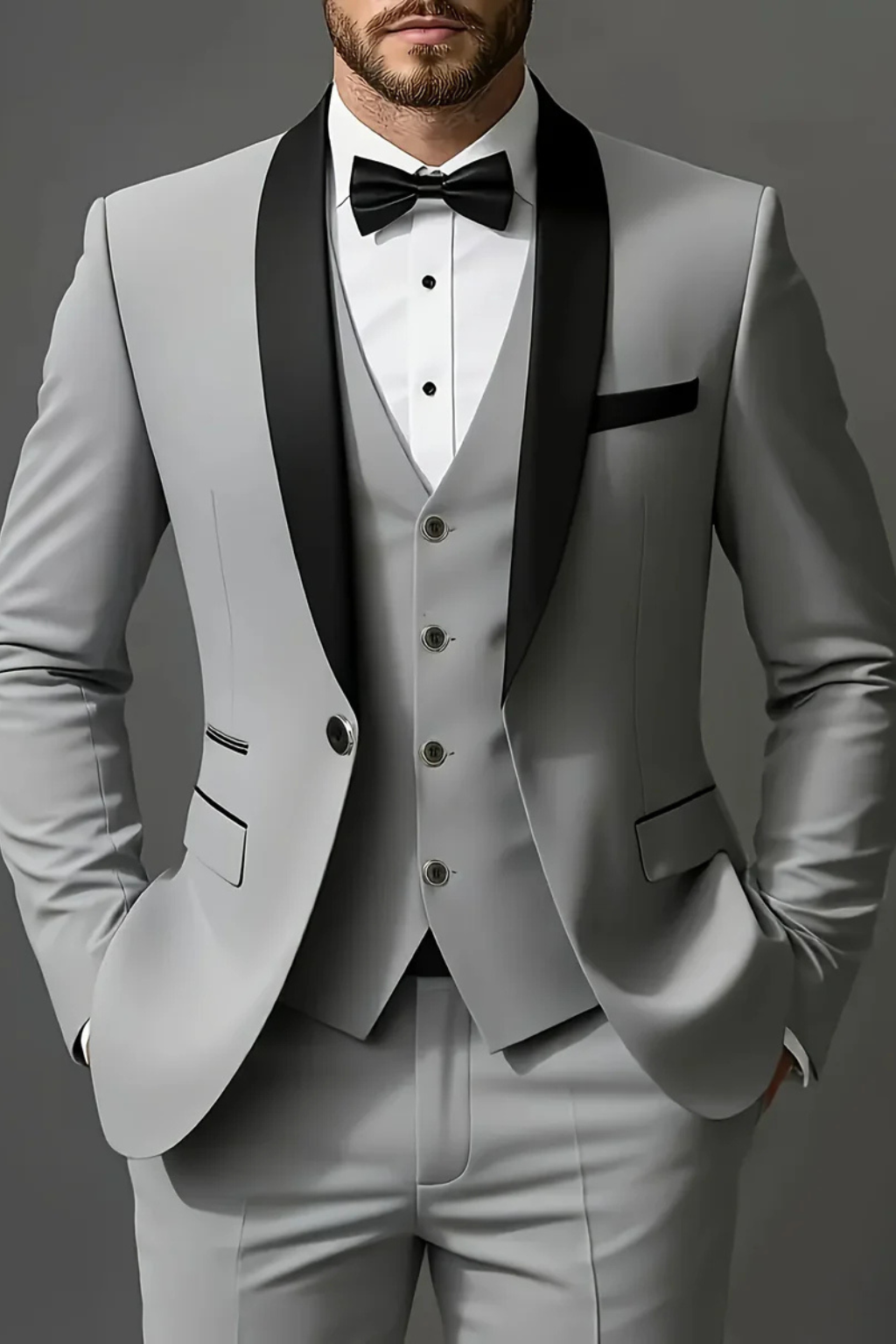 Men's Elegant Three-Piece Suit | Tailored Summer Wedding Attire 1
