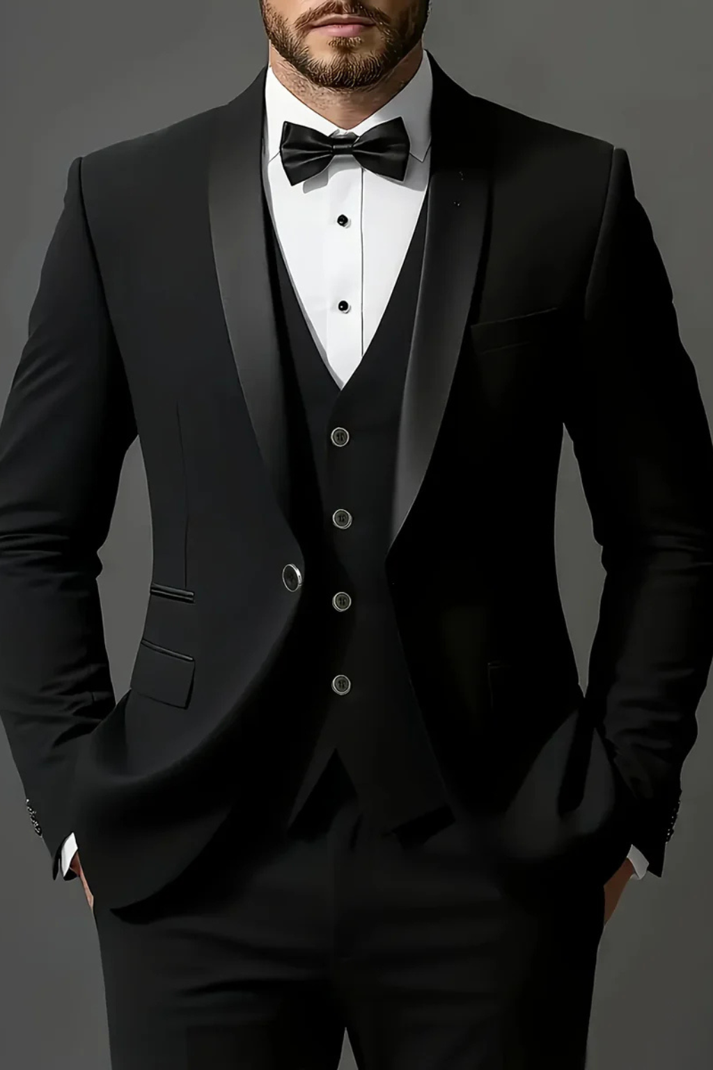 Men's Elegant Three-Piece Suit | Tailored Summer Wedding Attire 5