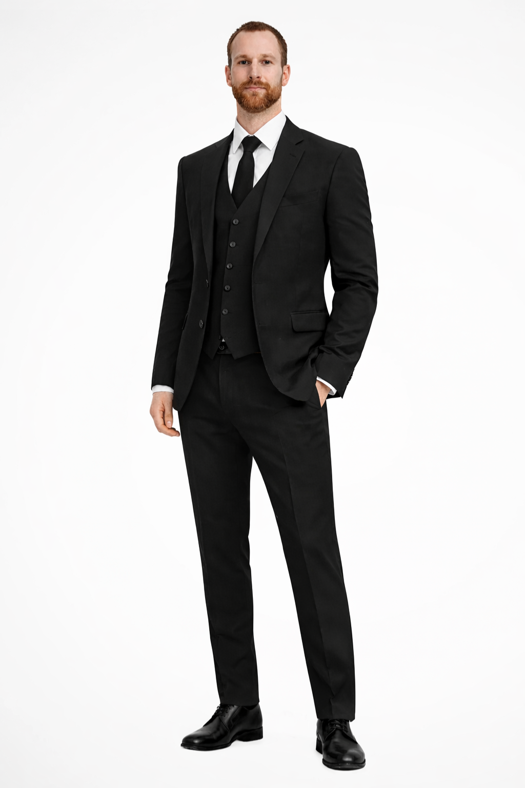 Men's Light Blue Linen Suit | Elegant Three-Piece Wedding Attire for Men 0
