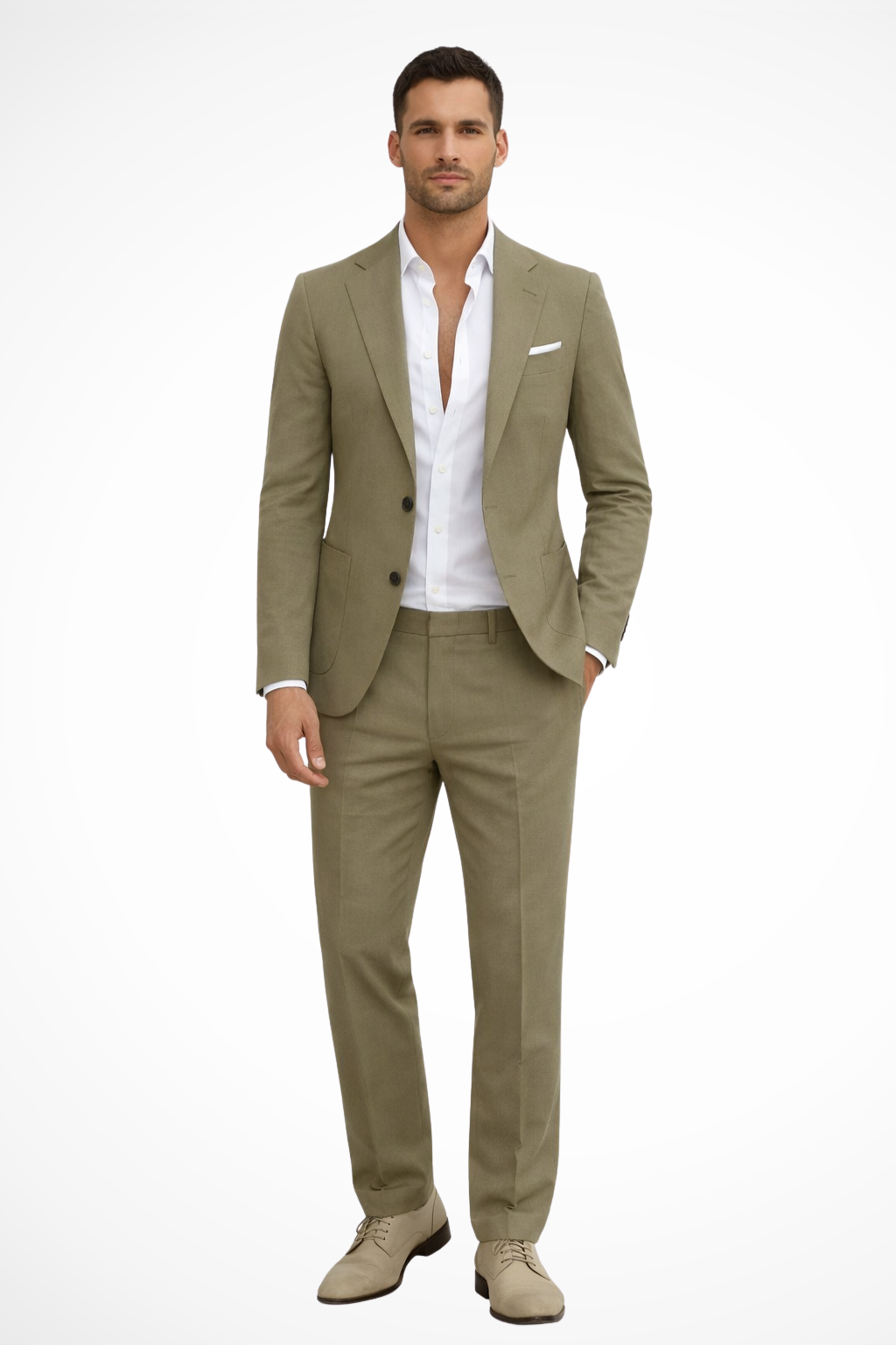 Men's Tailored Suit Set | Stylish Two-Piece Wedding Suit for Modern Men 0