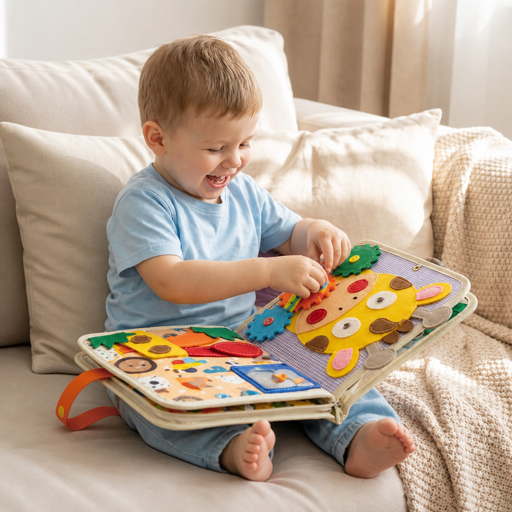 Montessori Sensory Giraffe Story Book 0