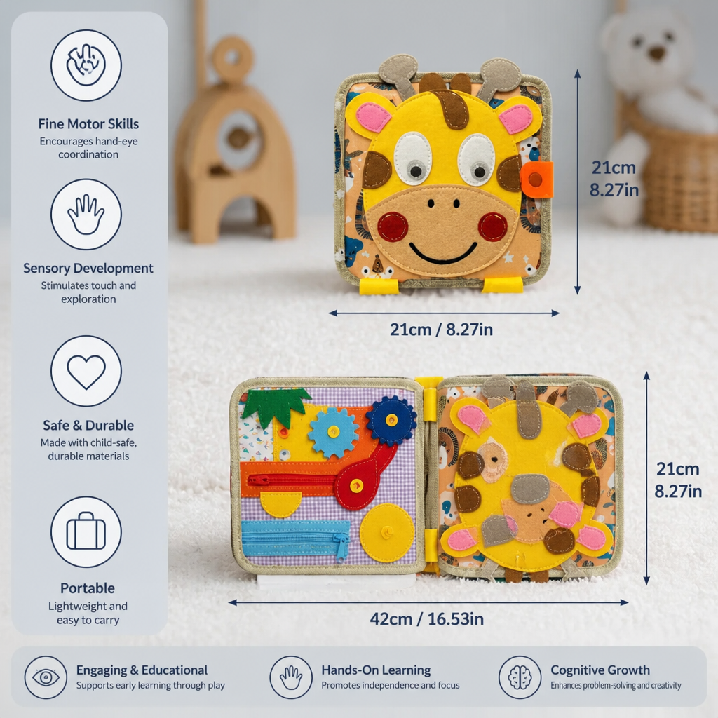Montessori Sensory Giraffe Story Book 4