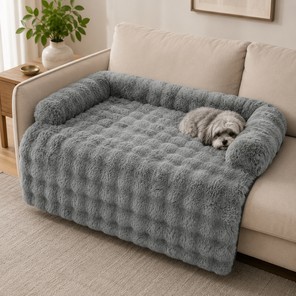 Plush Dog Bed with Ultimate Pet Comfort 5