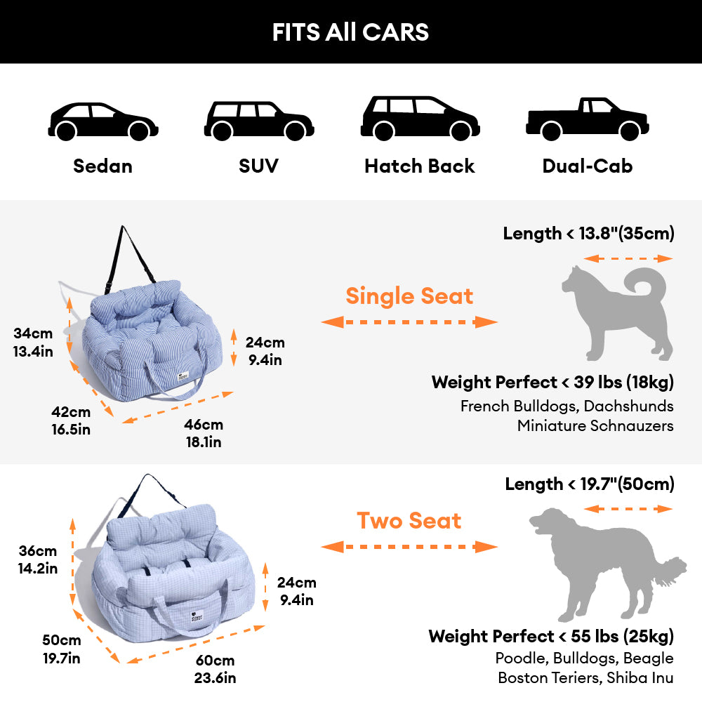 Portable ISOFIX Dog Car Seat Bed with LATCH System 3