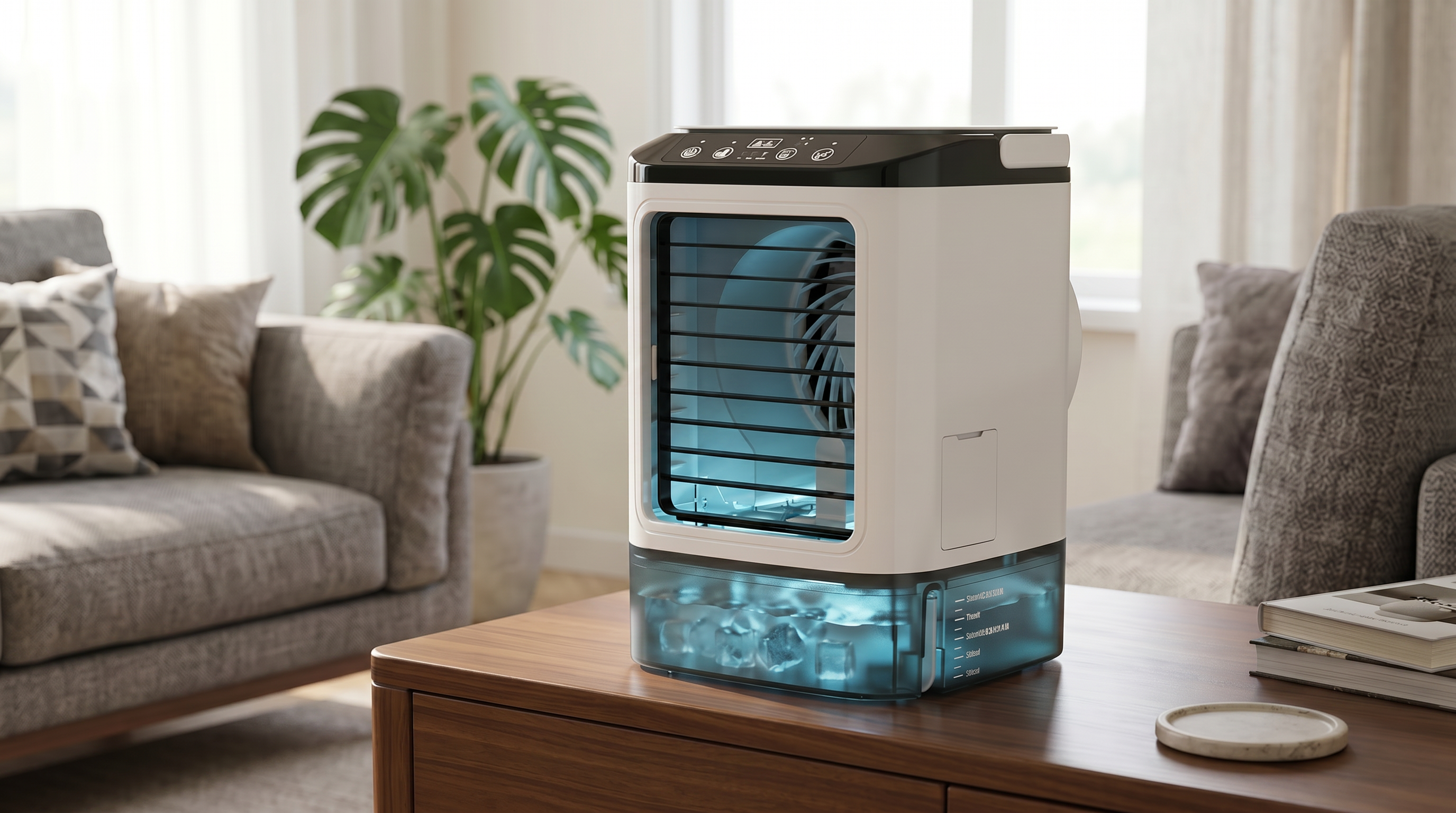 Portable Personal Air Cooler | 3-in-1 Rechargeable Cooling Fan | Lightweight Compact Design 2