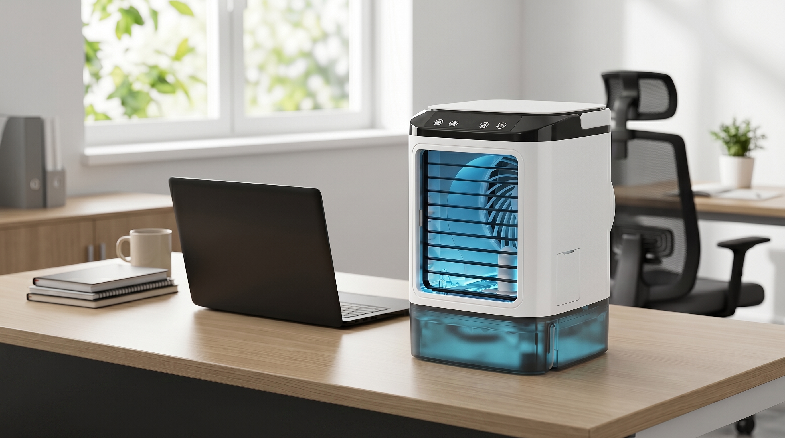 Portable Personal Air Cooler | 3-in-1 Rechargeable Cooling Fan | Lightweight Compact Design 3