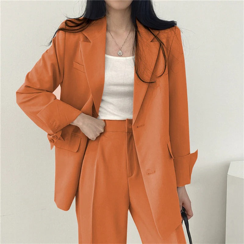 Sophia | Stylish Tailored Blazer and Wide Leg Pant Suit for Women 13