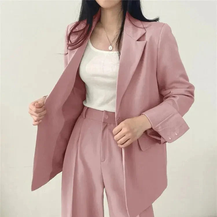 Sophia | Stylish Tailored Blazer and Wide Leg Pant Suit for Women 3