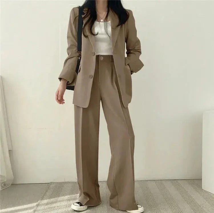 Sophia | Stylish Tailored Blazer and Wide Leg Pant Suit for Women 8