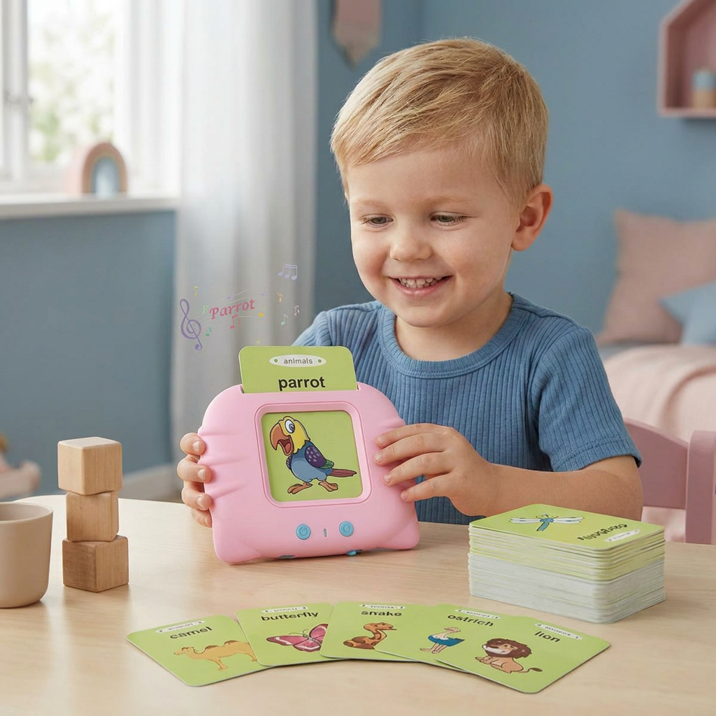 Talking English Flash Cards – Interactive Learning Game for Kids 0