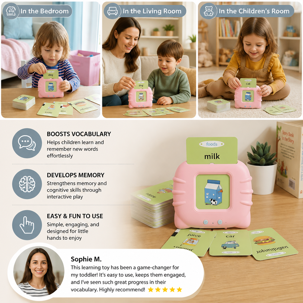 Talking English Flash Cards – Interactive Learning Game for Kids 3