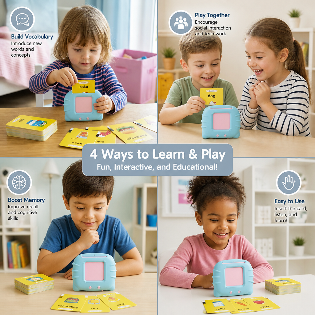Talking English Flash Cards – Interactive Learning Game for Kids 4