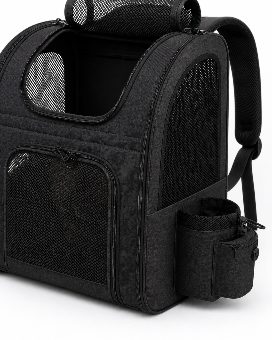 Travel Companion | Large Cat Carrier Bag with Expandable Design | Breathable Panels for Comfortable Travel 5