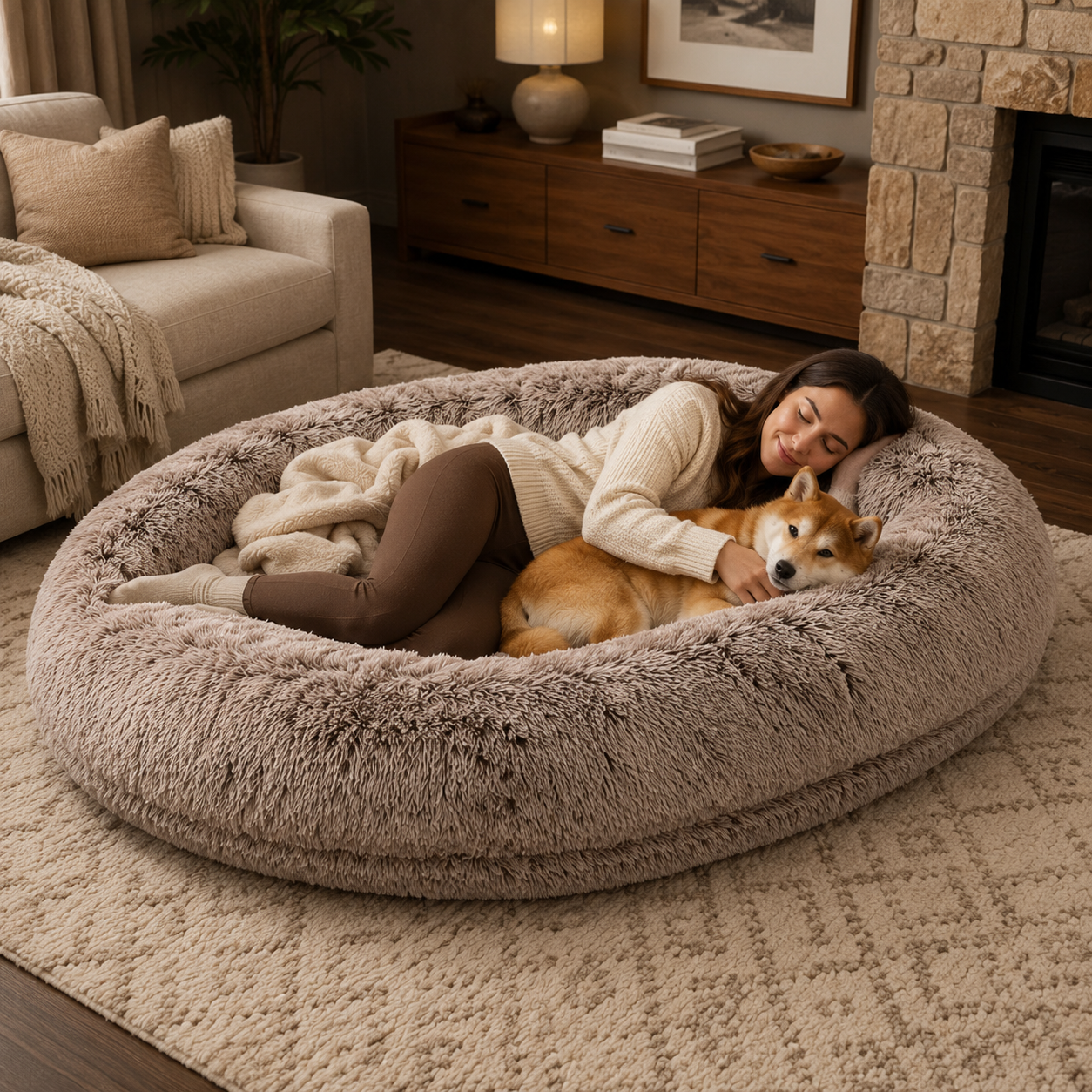Ultimate Comfort | Large Dog Bed with Waterproof Design | Cozy Space for Deep Sleep 3