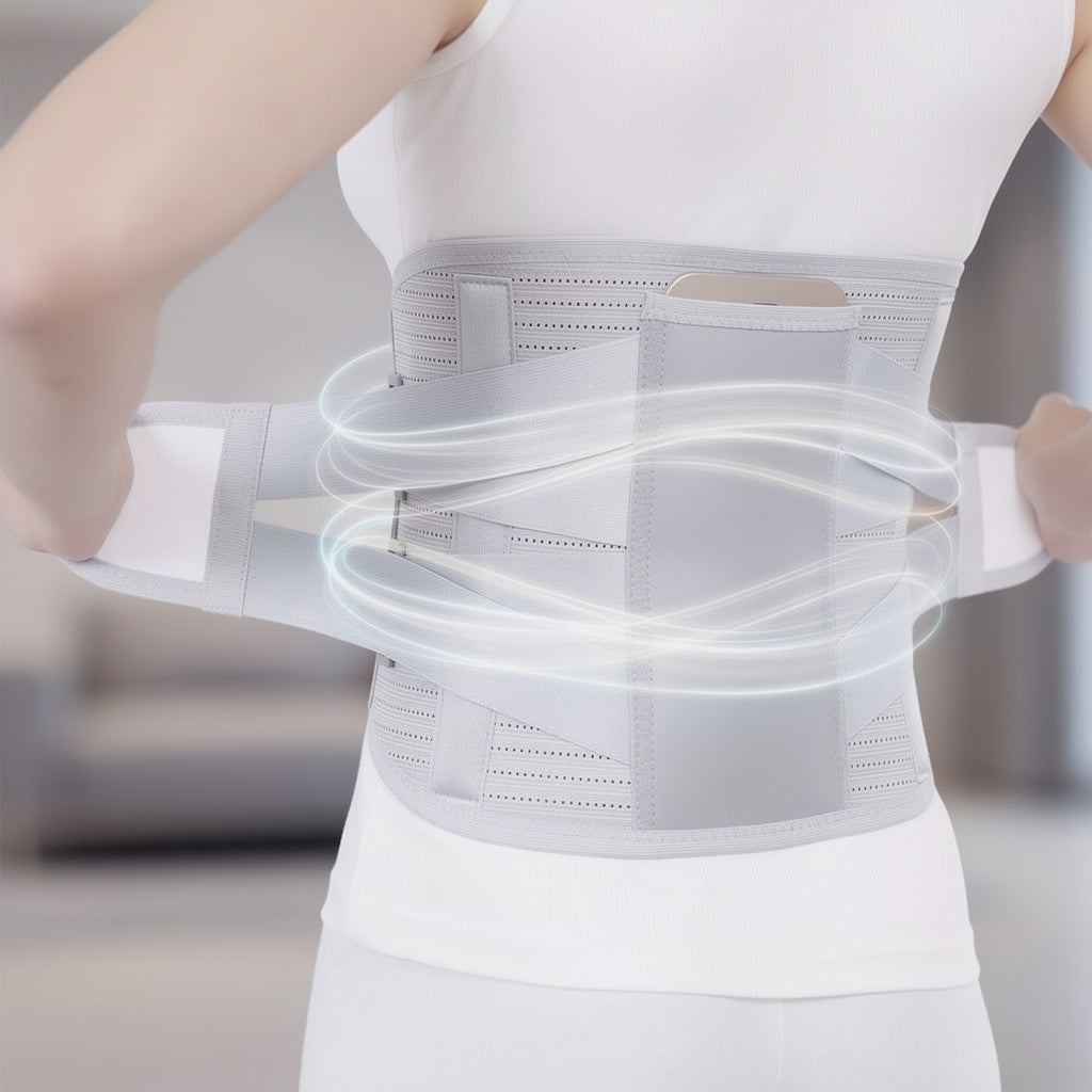 Unisex Adjustable Compression Back Brace | Supportive Steel Plate Design for Enhanced Posture 1