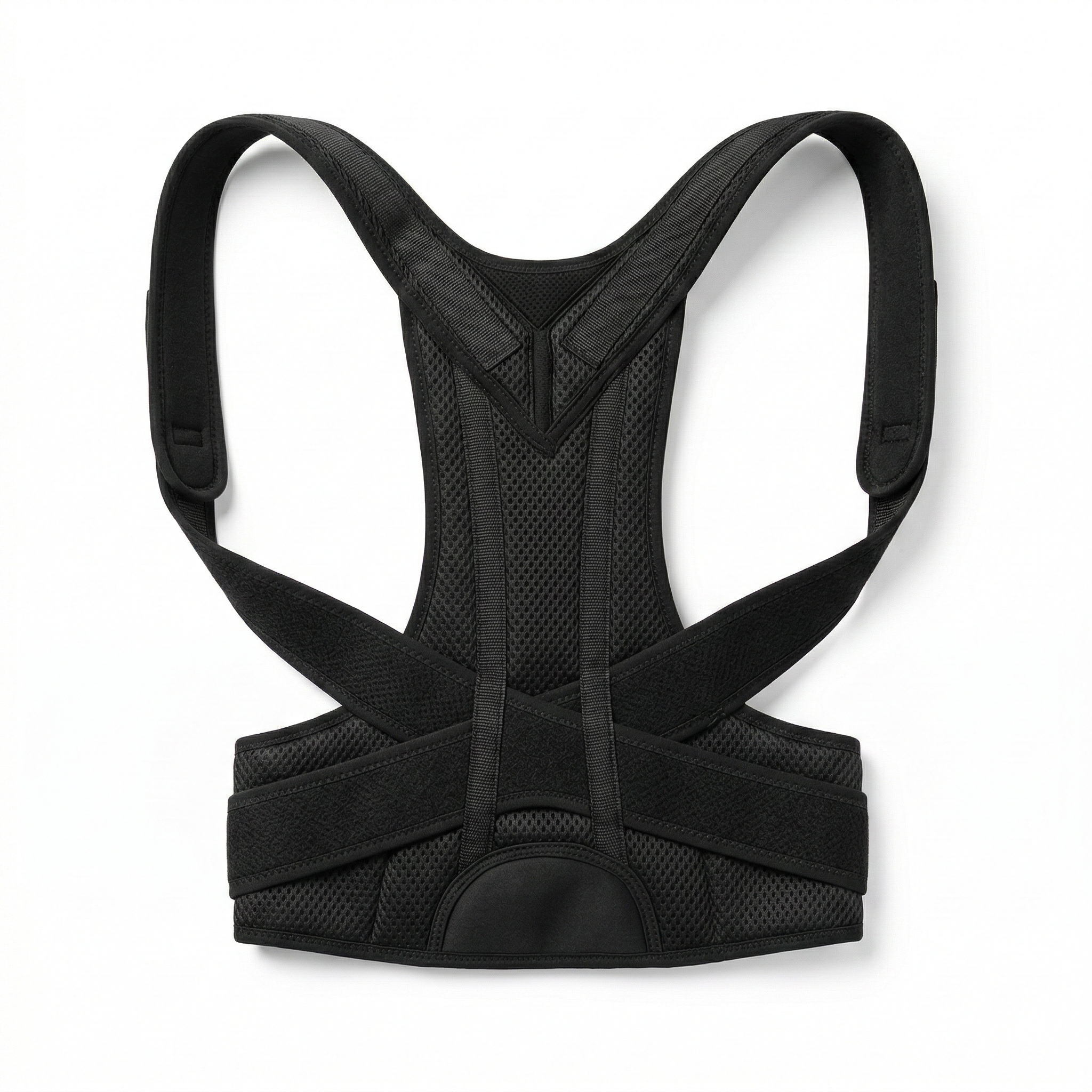 Unisex Adjustable Fabric Posture Brace | Comfortable Back Support for Improved Alignment 3