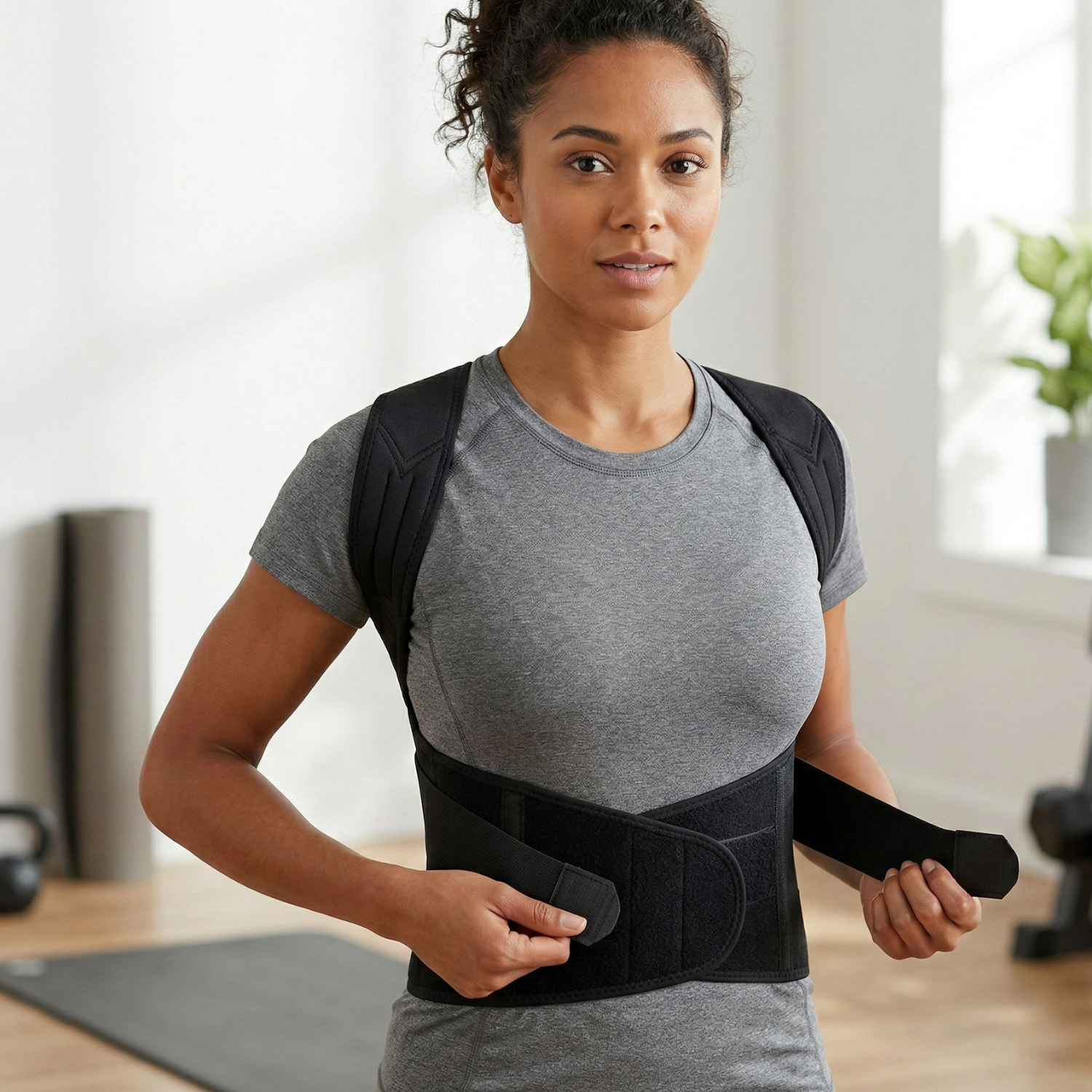 Unisex Adjustable Fabric Posture Corrector | Comfortable Back Brace for Posture Support 2
