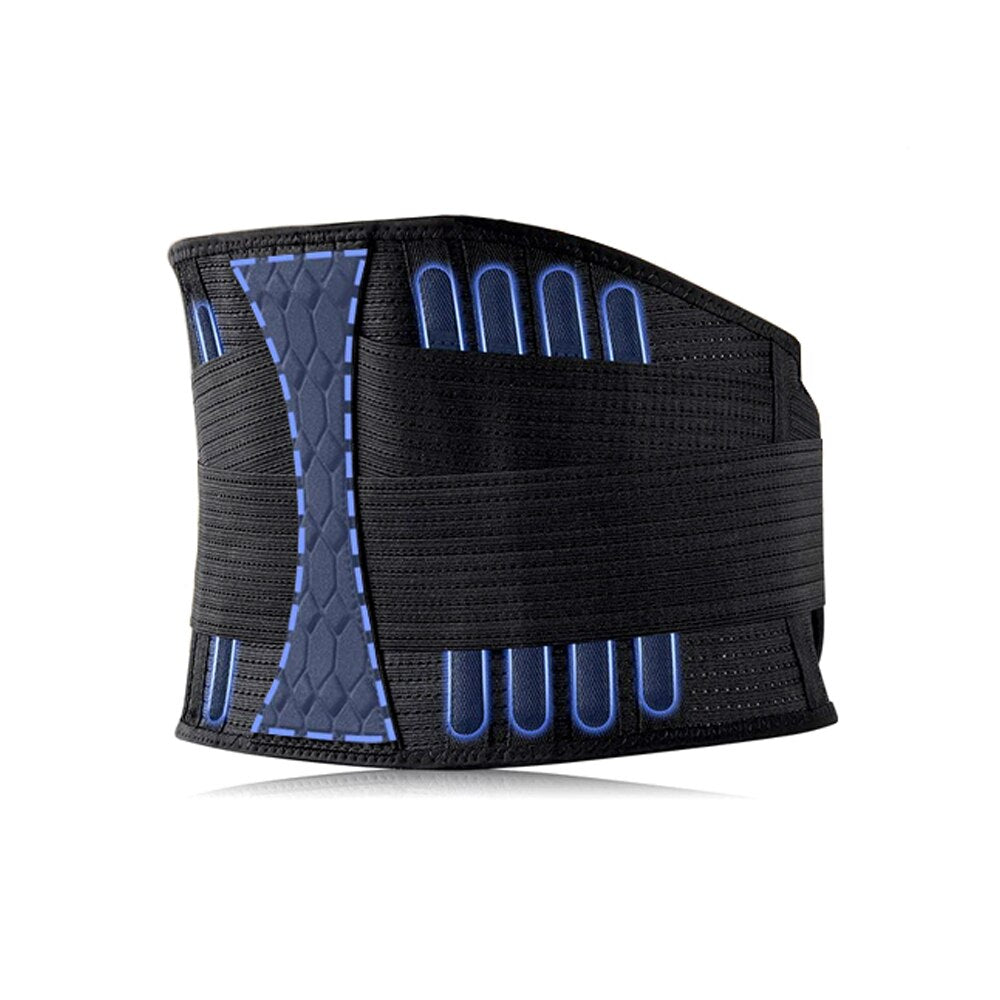 Unisex Adjustable Mesh Lumbar Support Belt | Contoured Back Brace for Pain Relief 1
