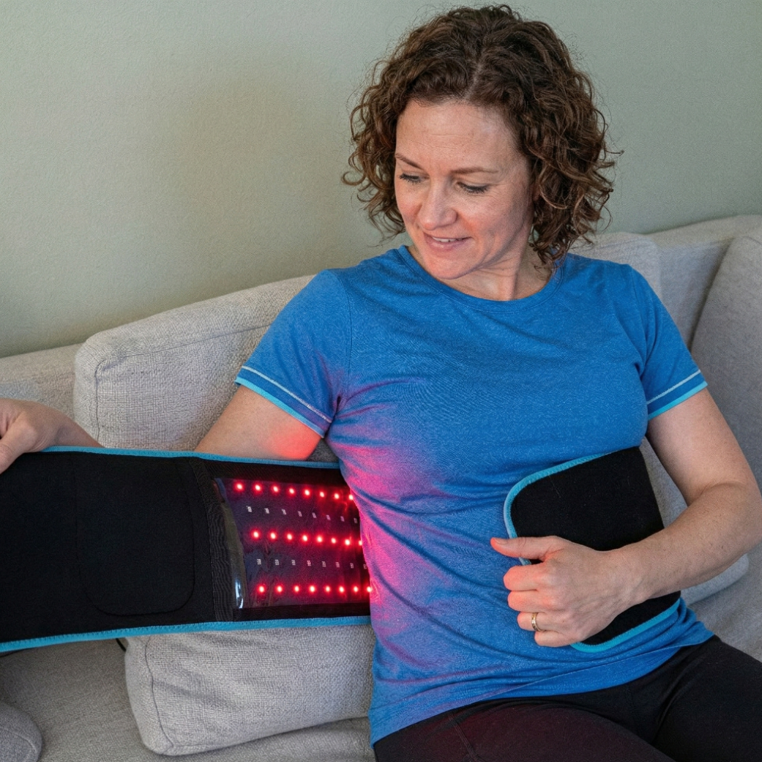 Unisex Adjustable Red Light Therapy Waist Belt | Comfortable Wireless Support for Back Relief 0