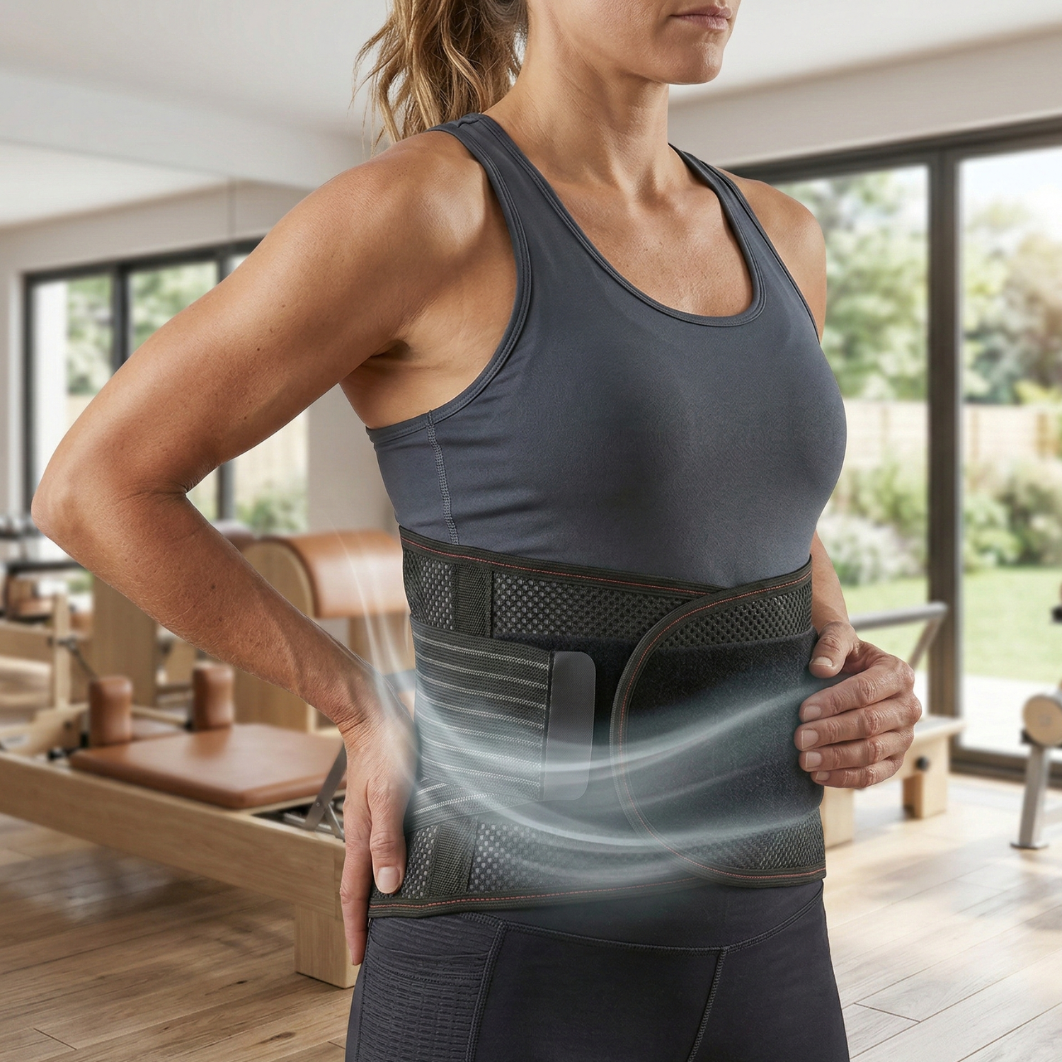 Unisex Breathable Mesh Lumbar Support Belt | Ergonomic Back Brace for Pain Relief 2