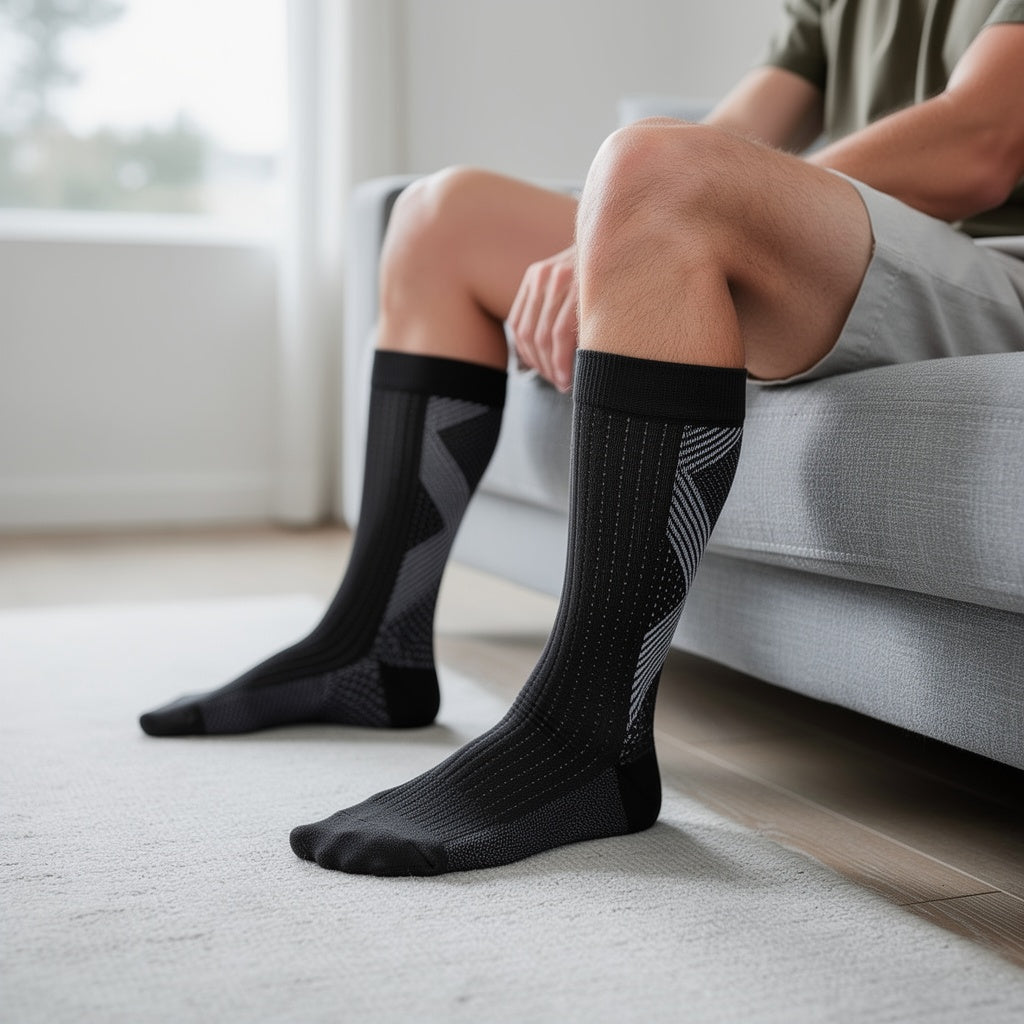 Unisex Breathable Nano-Fiber Compression Socks | Targeted Support for Pain Relief 0