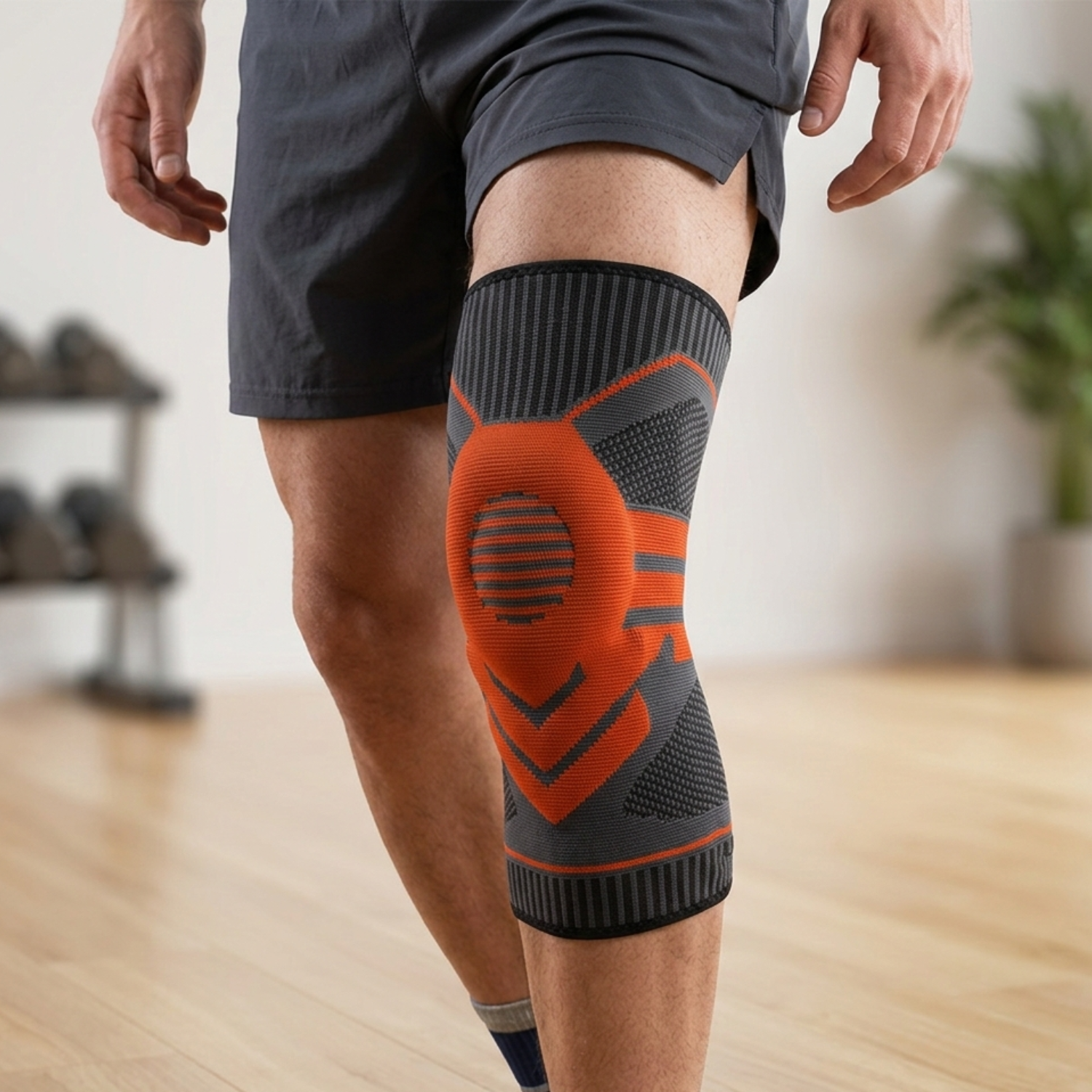 Unisex Lightweight Nylon Knee Support | Comfortable Compression Sleeve for Active Movement 1