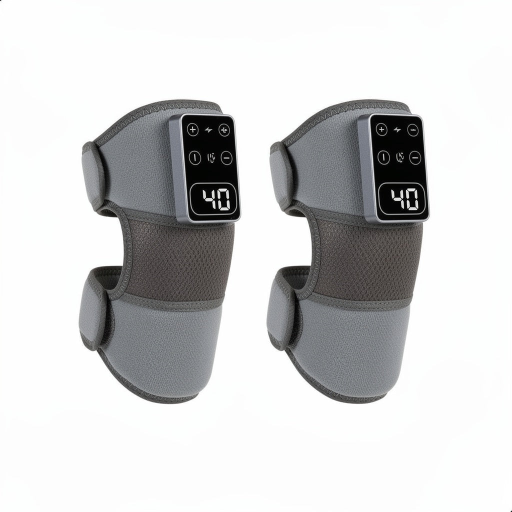 Unisex Soft Fabric Knee Wrap | Heated Vibration Therapy for Joint Comfort | Adjustable Support Sleeve 2