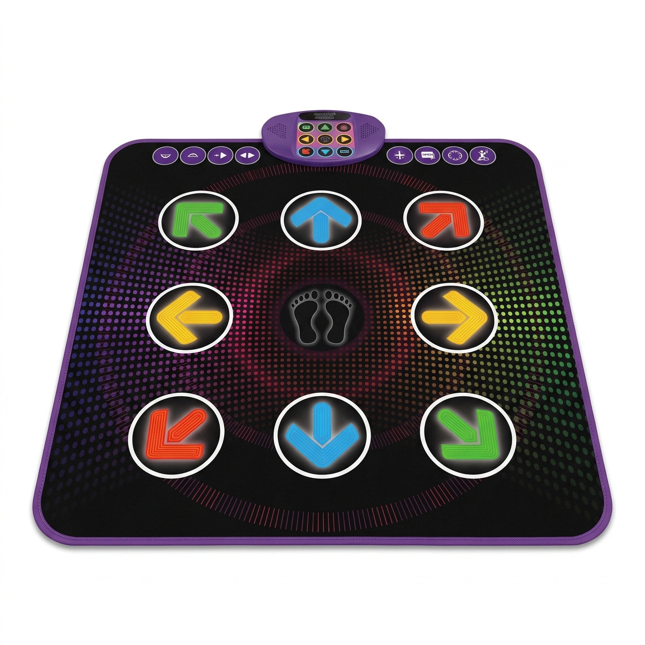 Tapis de danse Bluetooth pour enfants avec pavés lumineux, jeux musicaux et mode deux joueurs