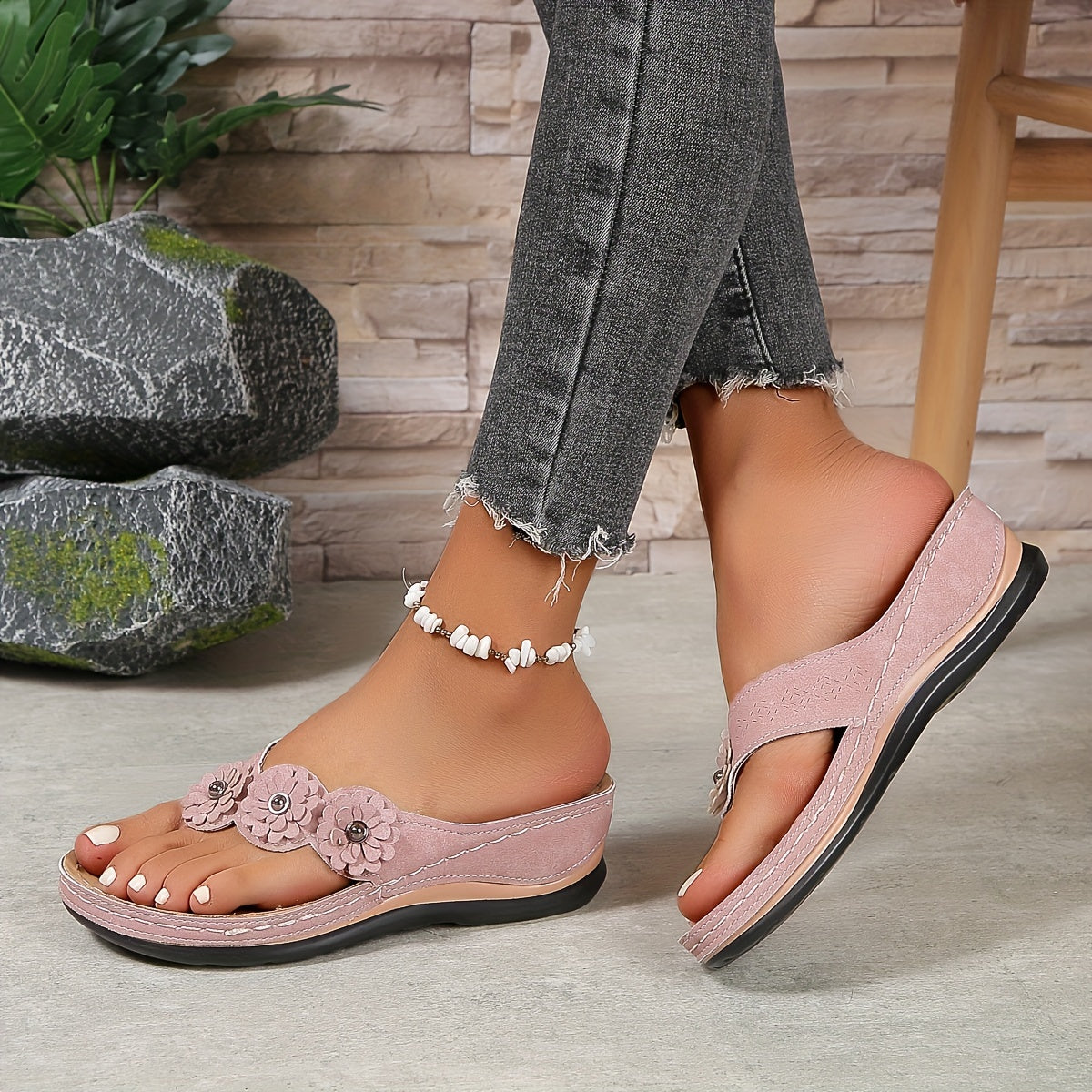 Womens Adjustable Synthetic Sandals | Elegant Orthopedic Comfort Footwear 8