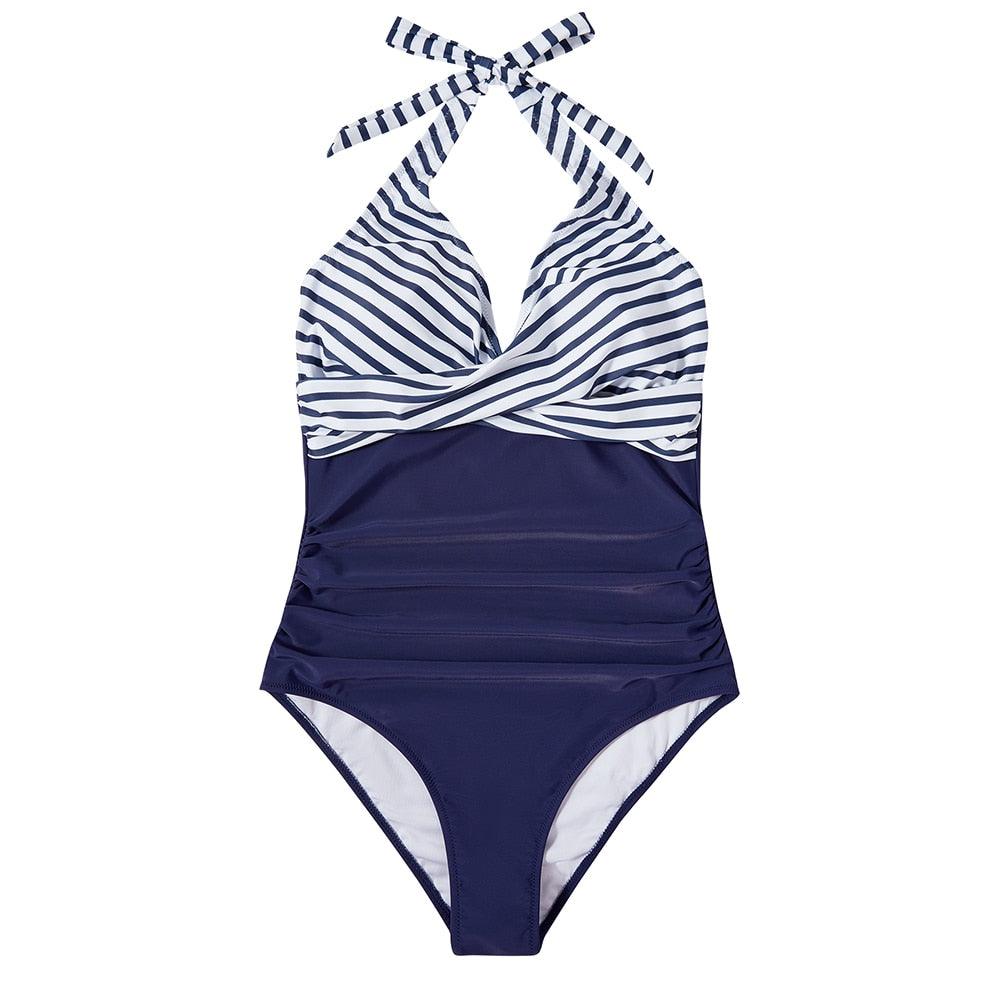 Womens Backless One-Piece Swimsuit | Flattering Sculpting Swimwear for Summer 8