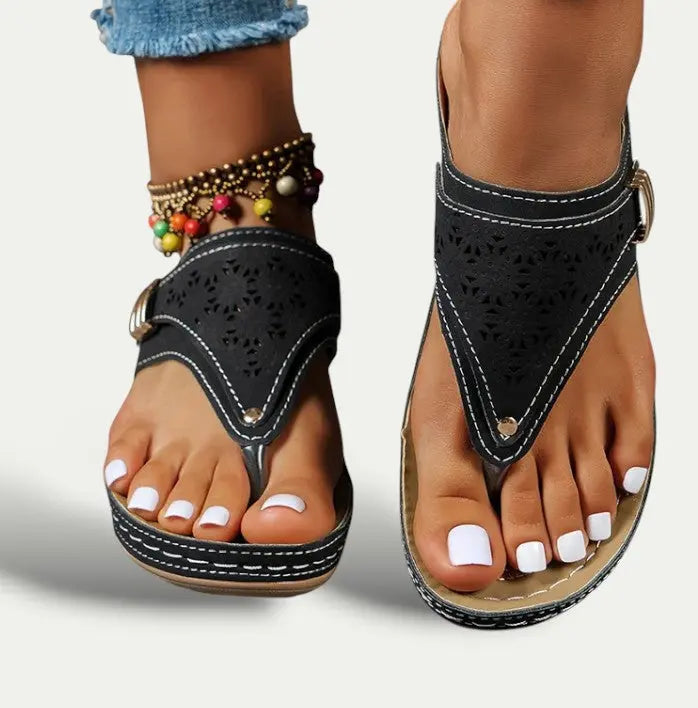 Women's Breathable Synthetic Slip-On Sandals | Comfortable Lightweight Casual Footwear 0
