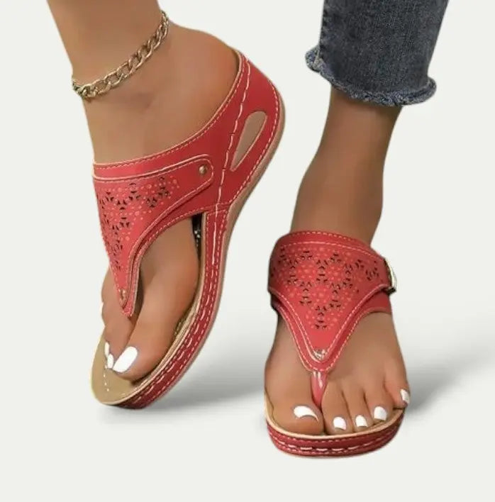 Women's Breathable Synthetic Slip-On Sandals | Comfortable Lightweight Casual Footwear 4