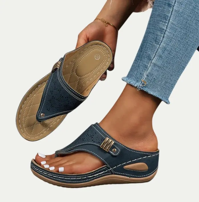 Women's Breathable Synthetic Slip-On Sandals | Comfortable Lightweight Casual Footwear 6