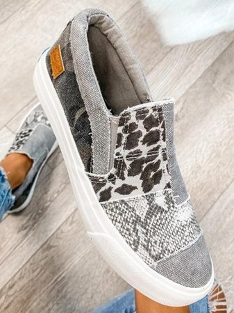 Womens Comfortable Canvas Slip-Ons | Trendy Lightweight Everyday Shoes 7