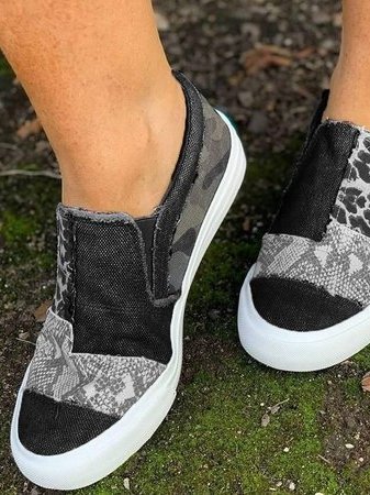 Womens Comfortable Canvas Slip-Ons | Trendy Lightweight Everyday Shoes 10