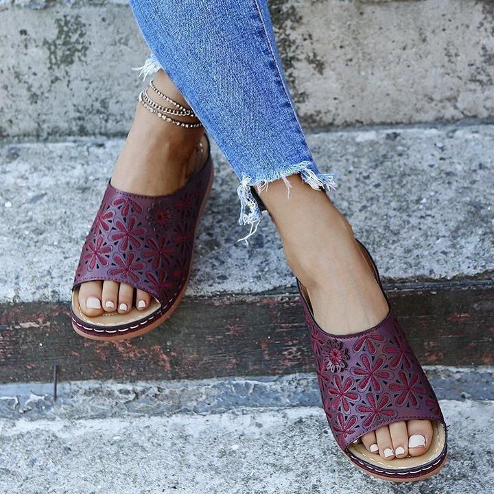 Womens Cushioned Vintage Sandals | Orthopedic Comfortable Walking Shoes 5
