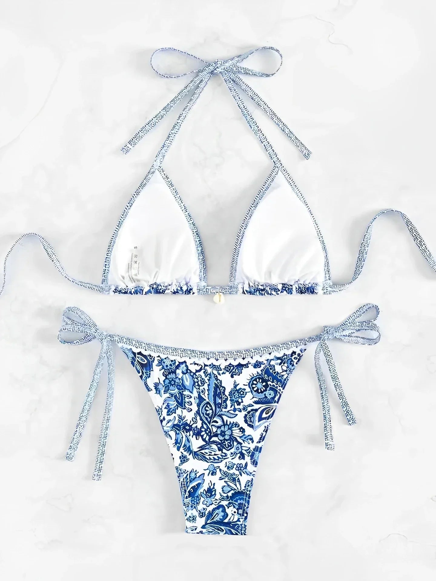 Womens Elegant Paisley Print Bikini Set | Comfortable Adjustable Swimwear for Summer 5