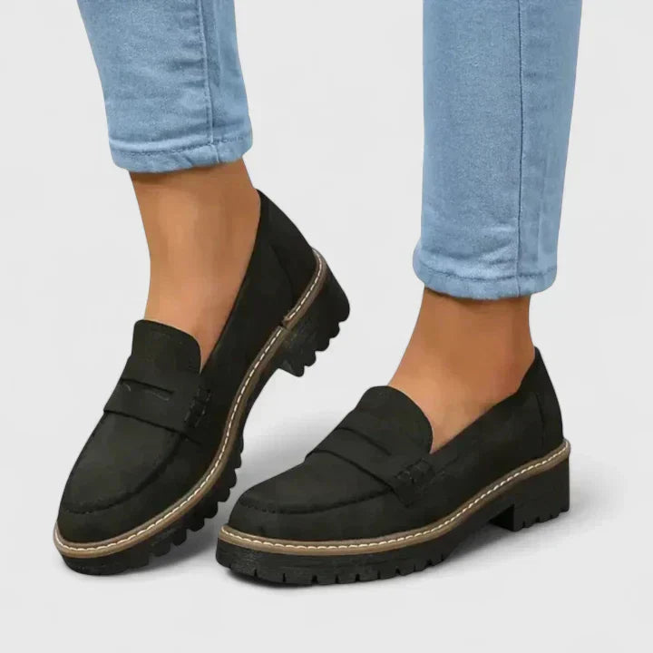 Women's Ergonomic Leather Loafers | Comfortable Supportive Orthopedic Shoes 0