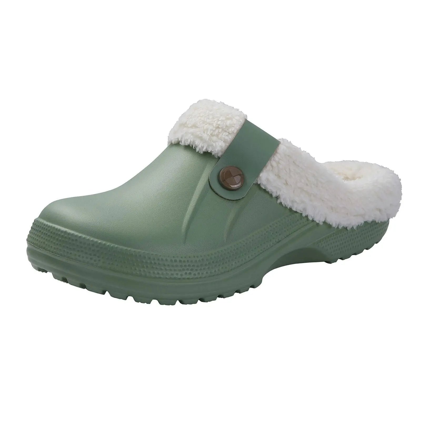 Women's Faux Fur Winter Clogs | Cozy Waterproof Indoor Outdoor Slippers 2