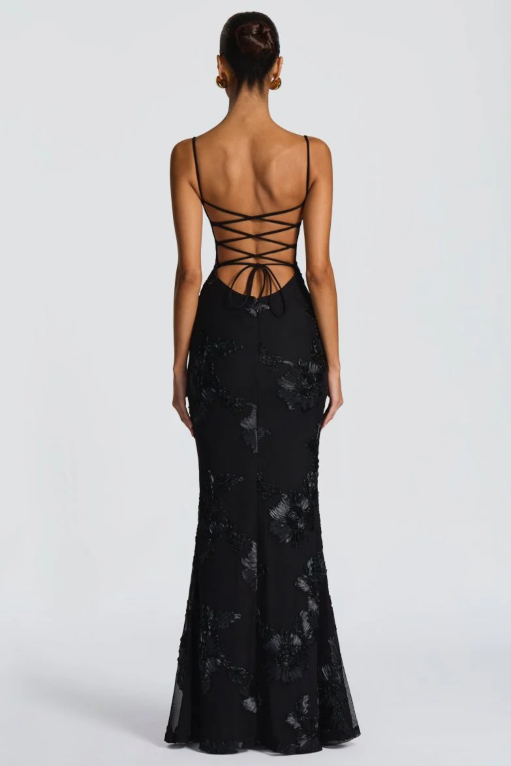 Women's Floral Embroidered Maxi Dress | Structured Corset Cami Style 7